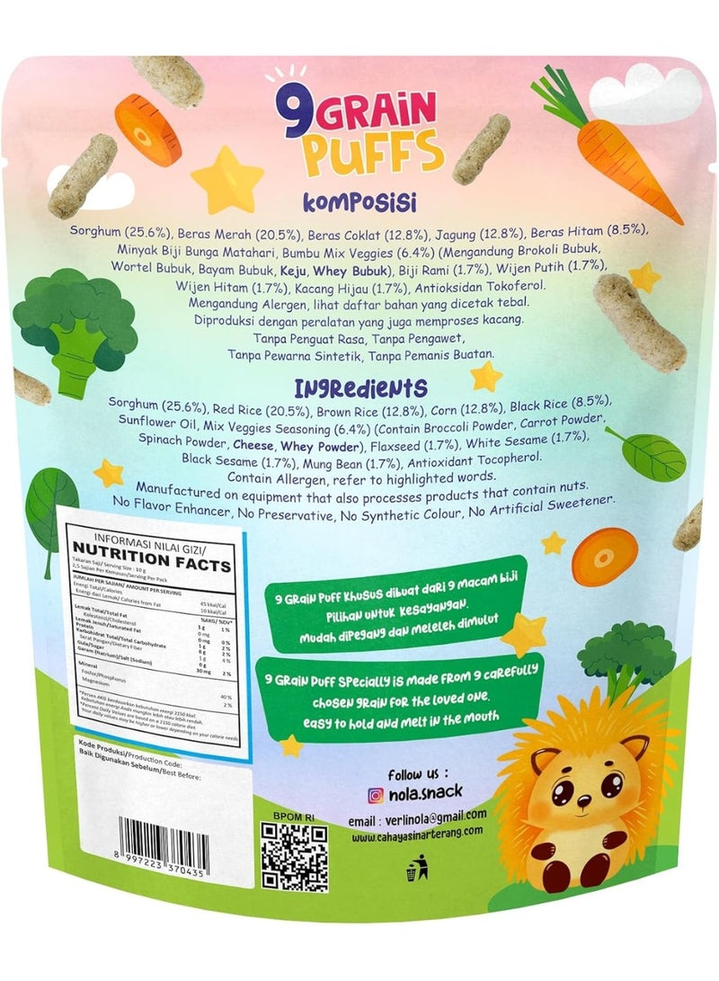 Nola - Gluten Free Puffs with 9 Grains & Veggies 25G - Image 2
